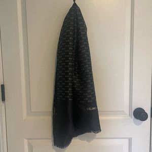 Authentic Vintage Celine Silk Scarf with Horse bit Pattern